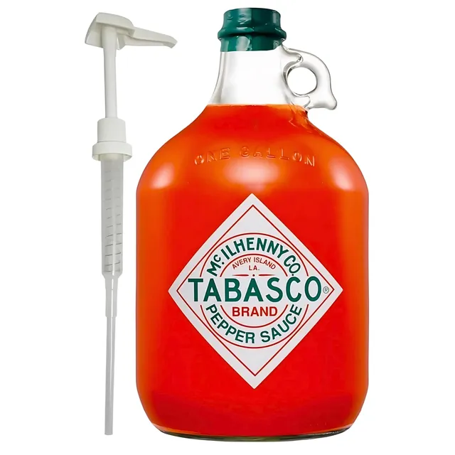 tabasco-original-red-sauce-piment-rouge-3-78-l-avec-pompe image 1