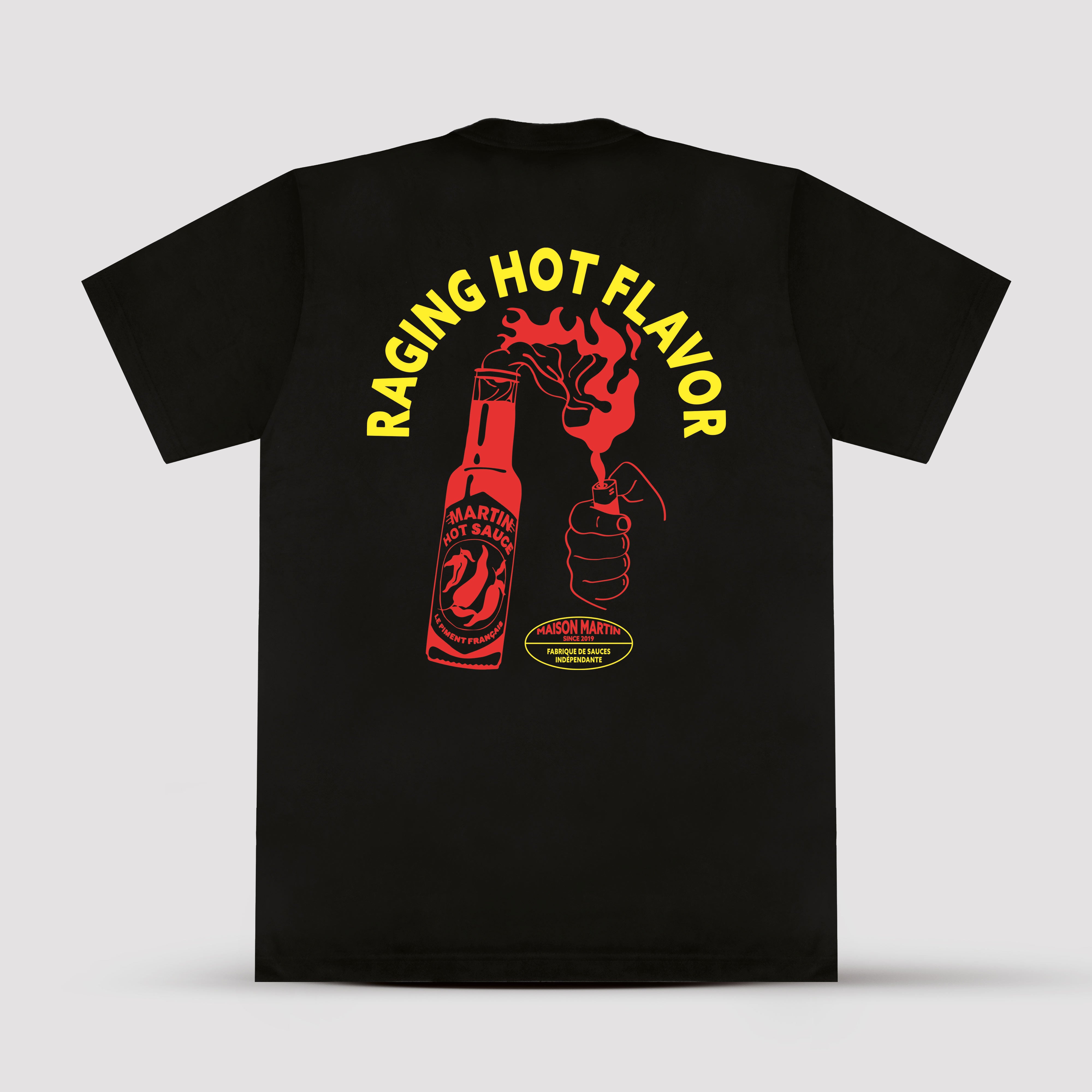 maison-martin-t-shirt-hot-flavor-black-coton-bio-220g-m2 image 2