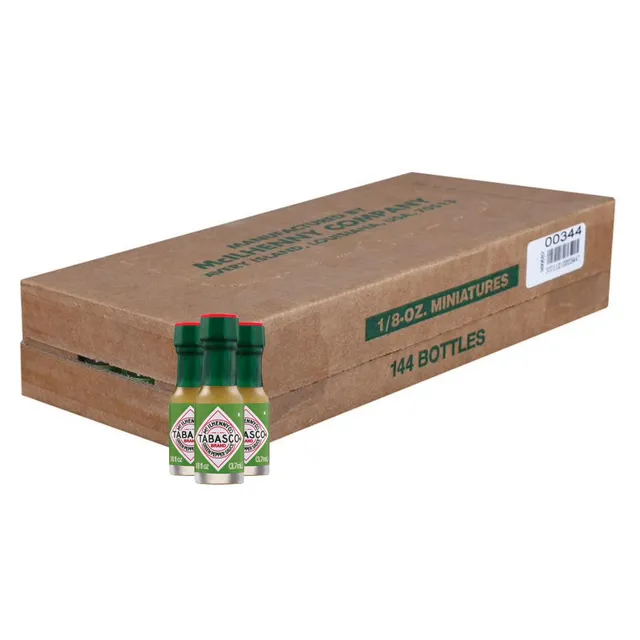 tabasco-green-pepper-sauce-jalape-o-144-x-3-7ml-multipack-mini-bouteilles image 1