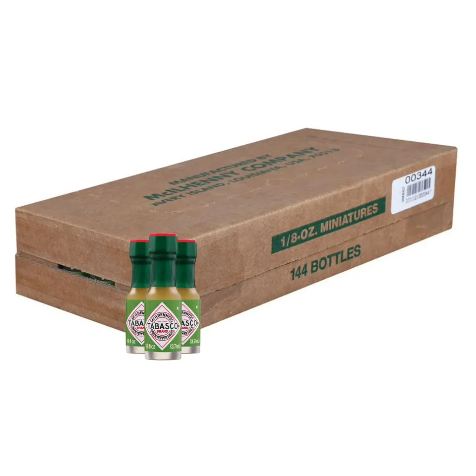 tabasco-green-pepper-sauce-jalape-o-144-x-3-7ml-multipack-mini-bouteilles image 1