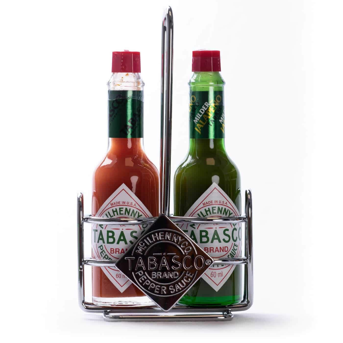 tabasco-caddy-set-sauce-piquante-2-x-60-ml-rouge-originale-verte-jalape-o image 1