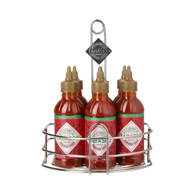 tabasco-sriracha-caddy-6-set-de-6-bouteilles-squeeze-de-sauce-sriracha-tabasco-2 image 1