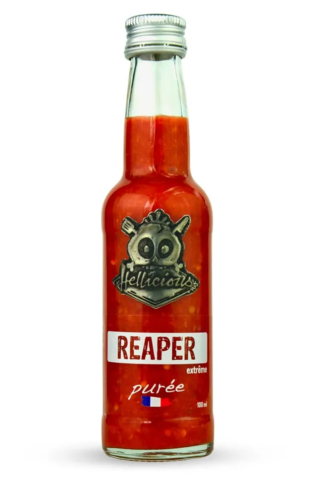 hellicious-pur-e-de-piment-carolina-reaper-sauce-extr-me-fabriqu-e-en-france image 1