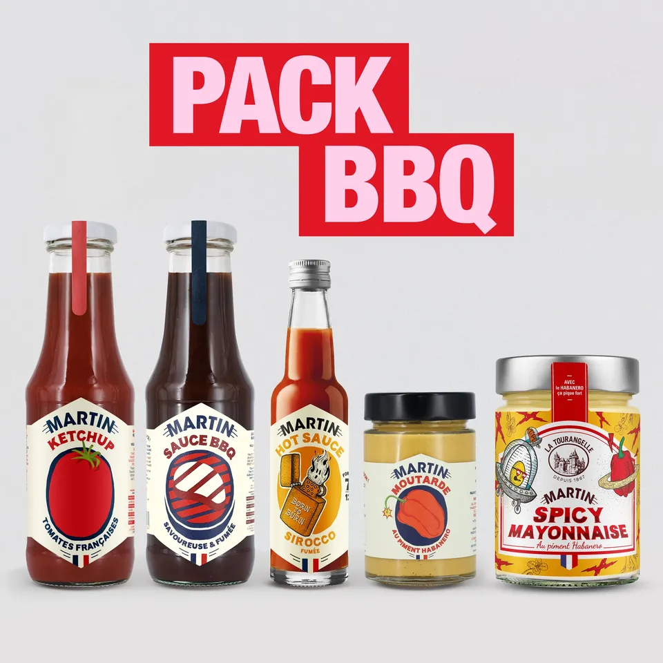maison-martin-pack-bbq-ketchup-sauce-bbq-spicy-mayo-moutarde-habanero image 1