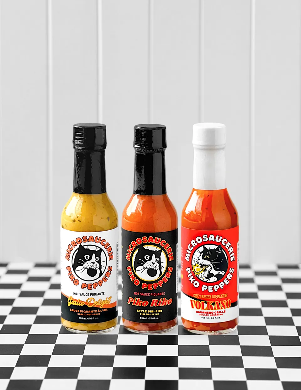 piko-peppers-trio-garlic-delight-piko-riko-volkano-coffret-de-3-sauces-piquantes image 1