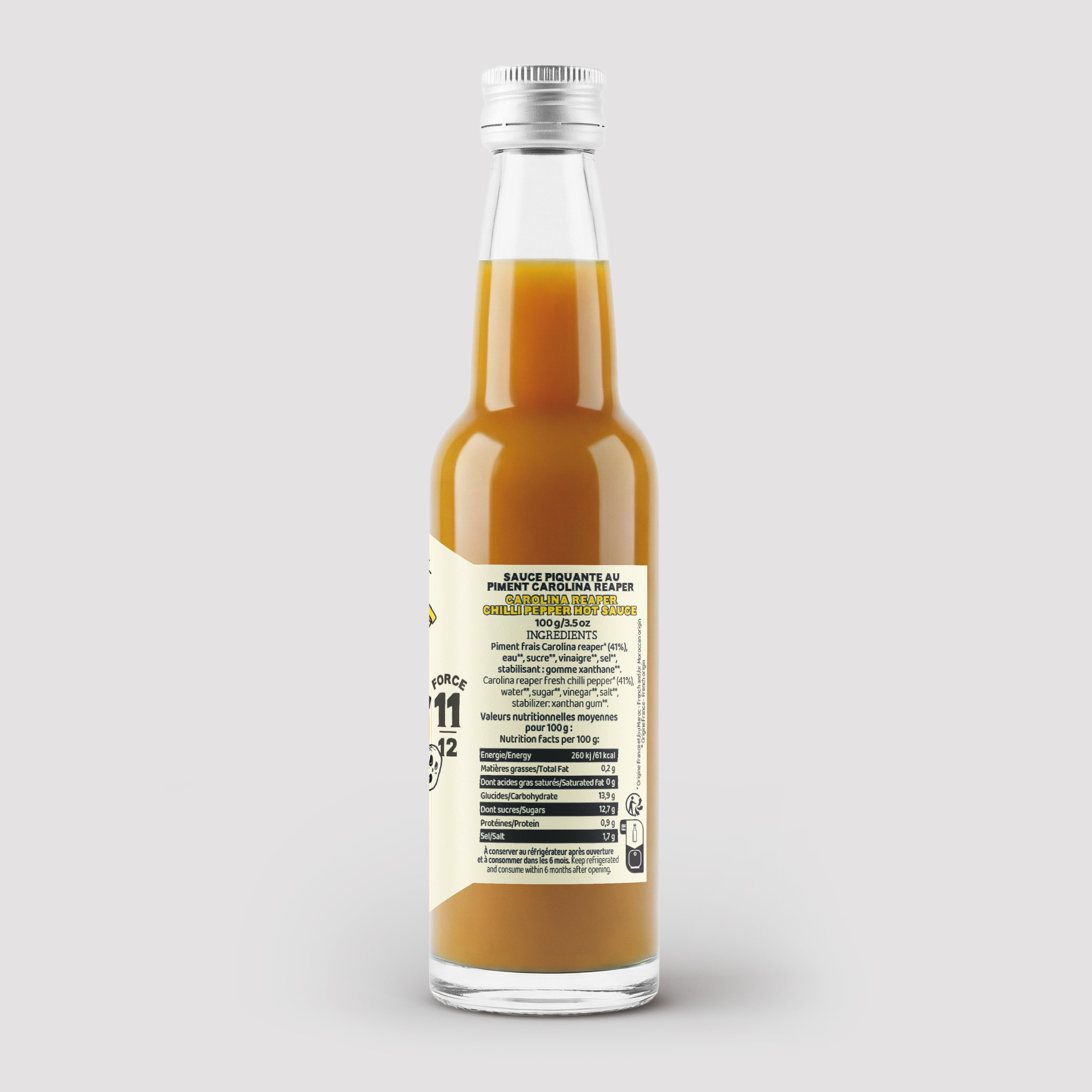 maison-martin-carolina-reaper-jaune-force-11-12-sauce-pur-cru-dition-limit-e image 2