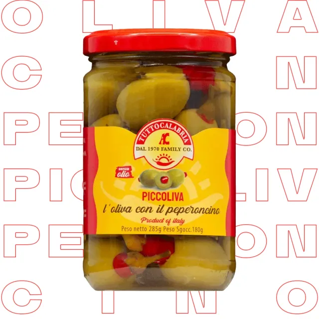 tuttocalabria-piccoliva-olives-vertes-farcies-au-piment-calabrais image 1