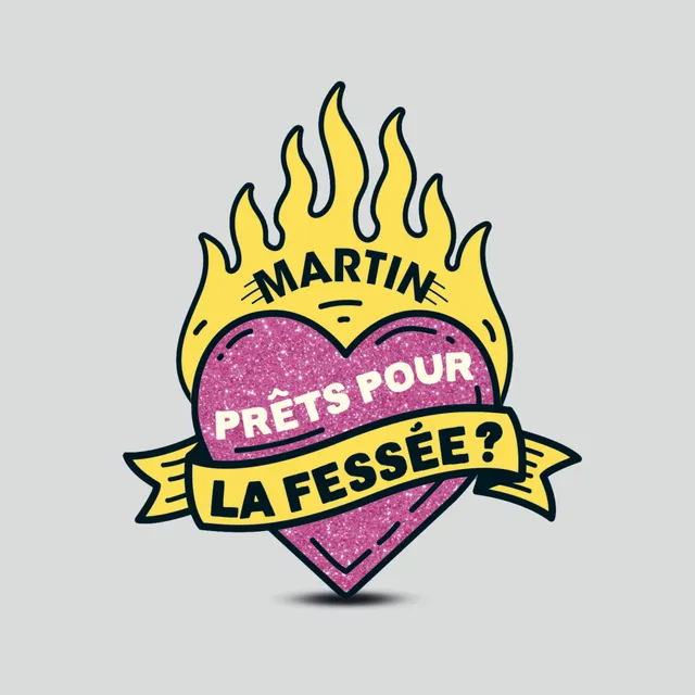 maison-martin-sticker-la-fess-e-90x100mm-autocollant-collector image 1