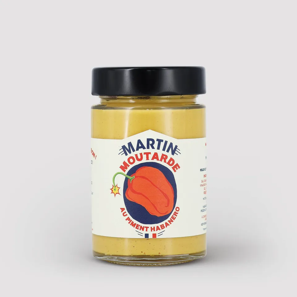 maison-martin-moutarde-au-piment-habanero-pot-classique image 1