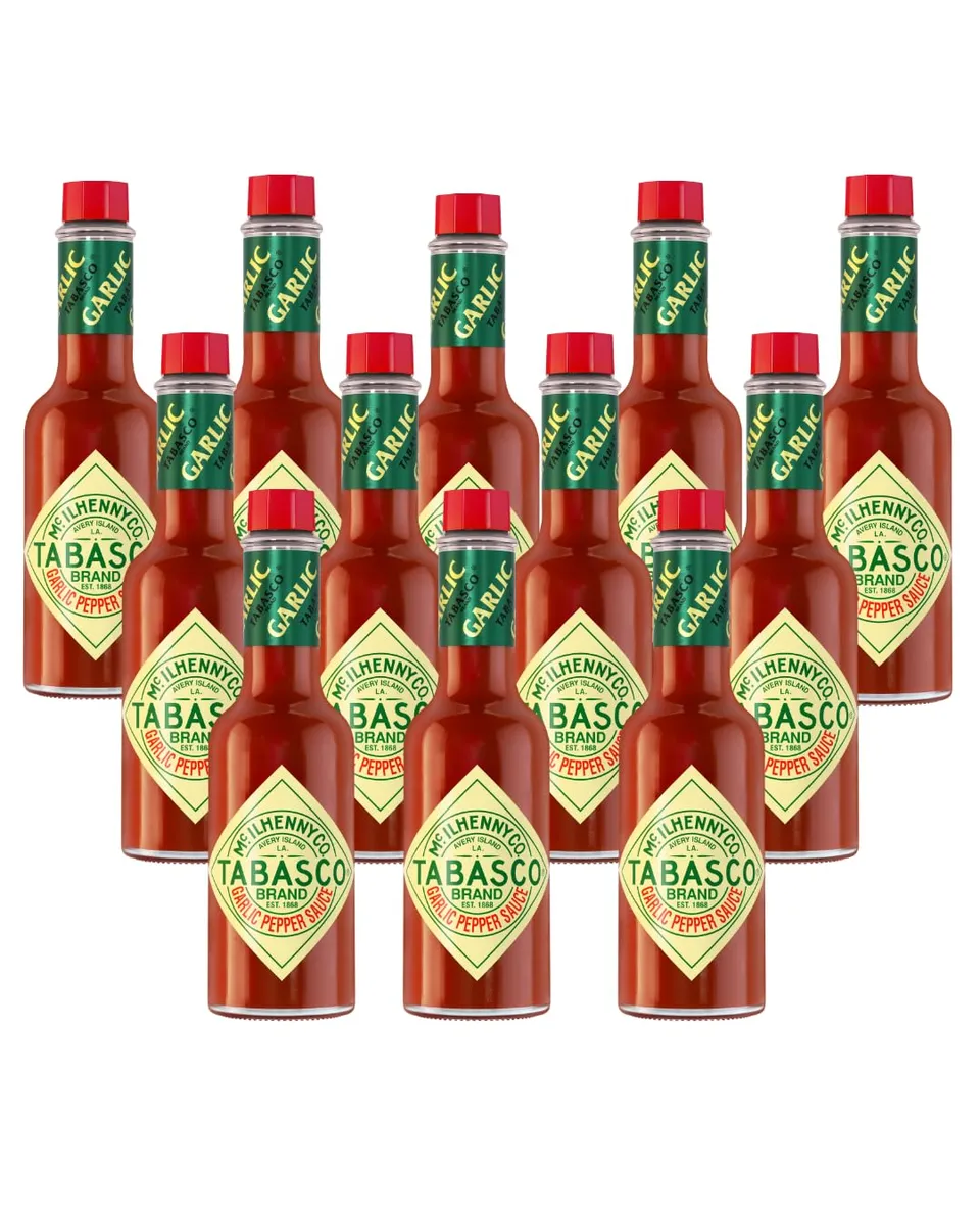 tabasco-garlic-cayenne-sauce-lot-12-x-60-ml-douce-l-ail image 1