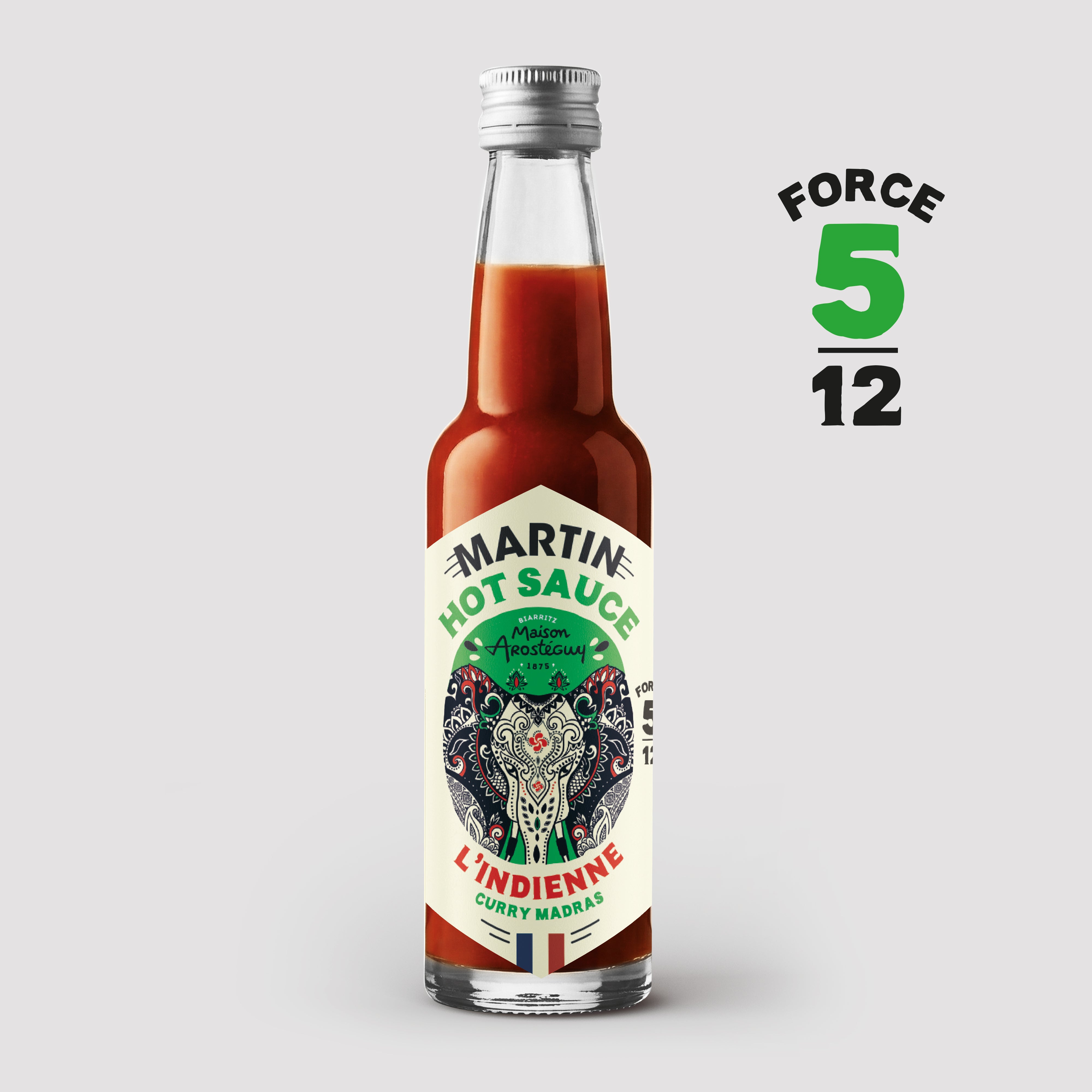 maison-martin-l-indienne-force-5-12-sauce-curry-madras-mangue-habanero-dition-li image 1