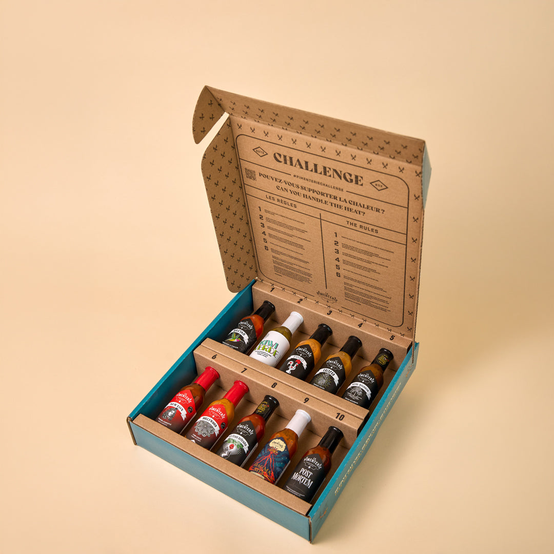 la-pimenterie-bo-te-challenge-26-27-coffret-10-sauces-piquantes-magma-mia-exclus image 3