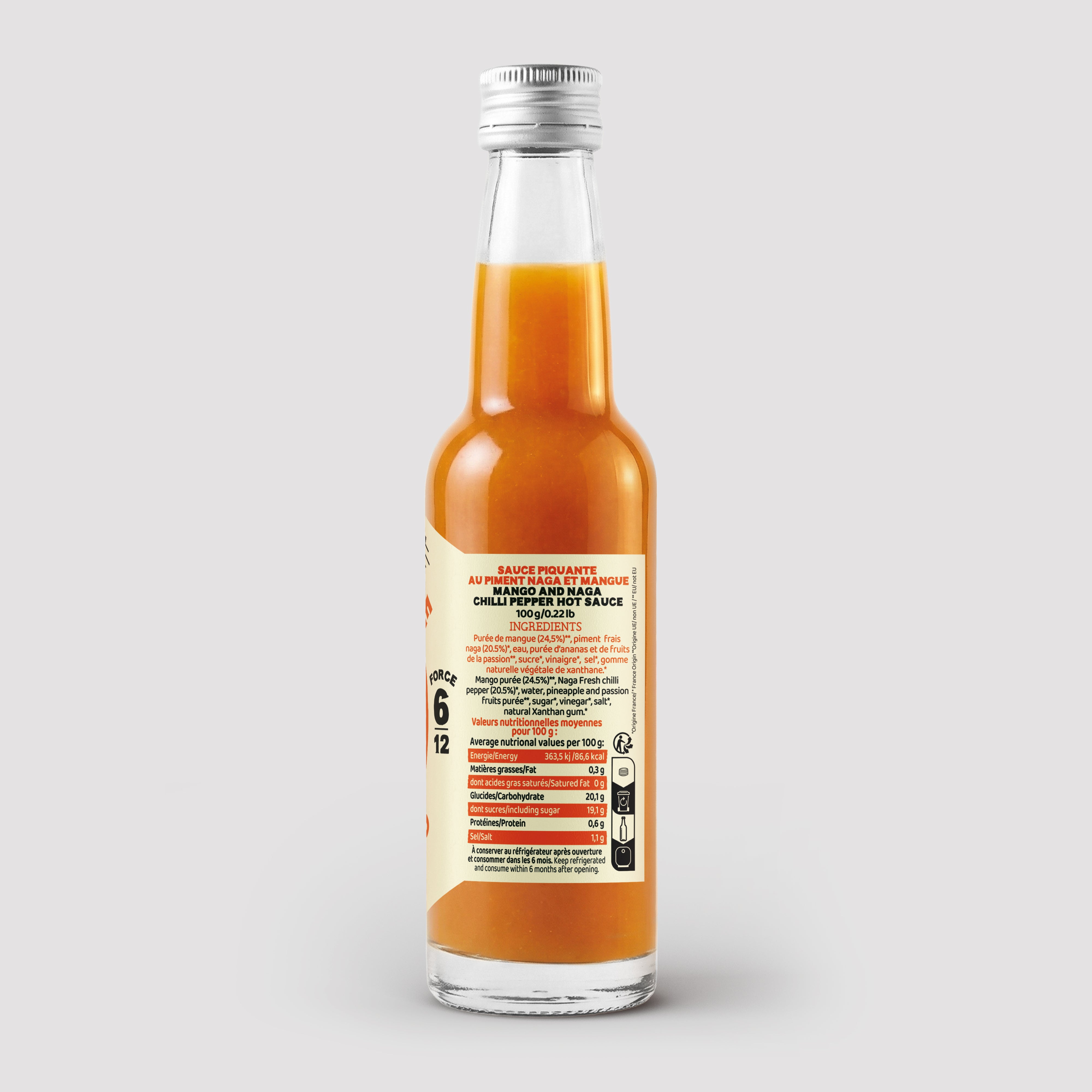 maison-martin-naga-mango-sauce-piment-e-naga-et-mangue-force-6-12 image 2
