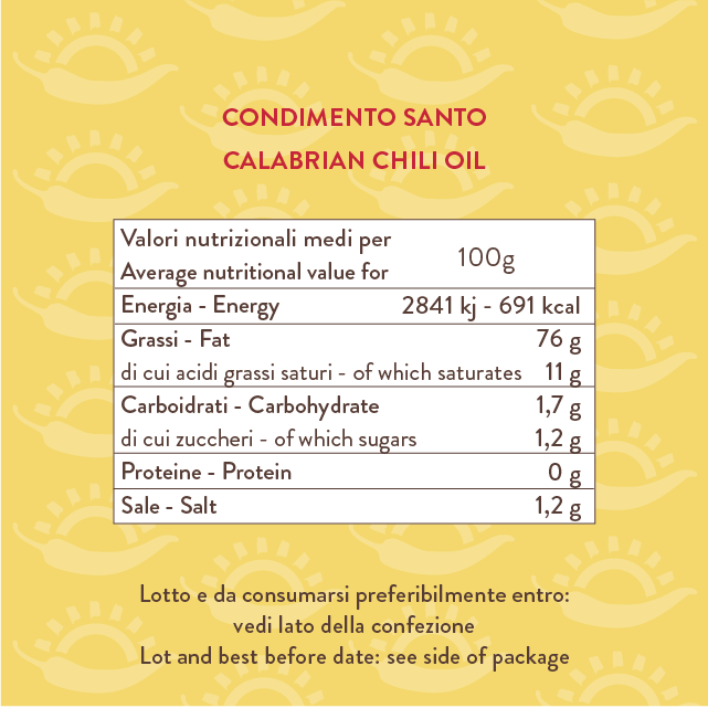 tuttocalabria-condimento-santo-huile-d-olive-extra-vierge-au-piment-calabrais image 3