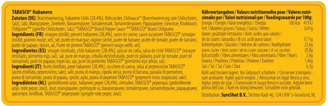 tabasco-duo-2-x-148-ml-scorpion-sauce-habanero-sauce-extra-fortes image 1