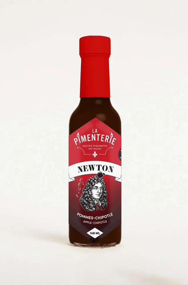 la-pimenterie-newton-extra-forte-sauce-piquante-pomme-rable-chipotle-habanero image 1