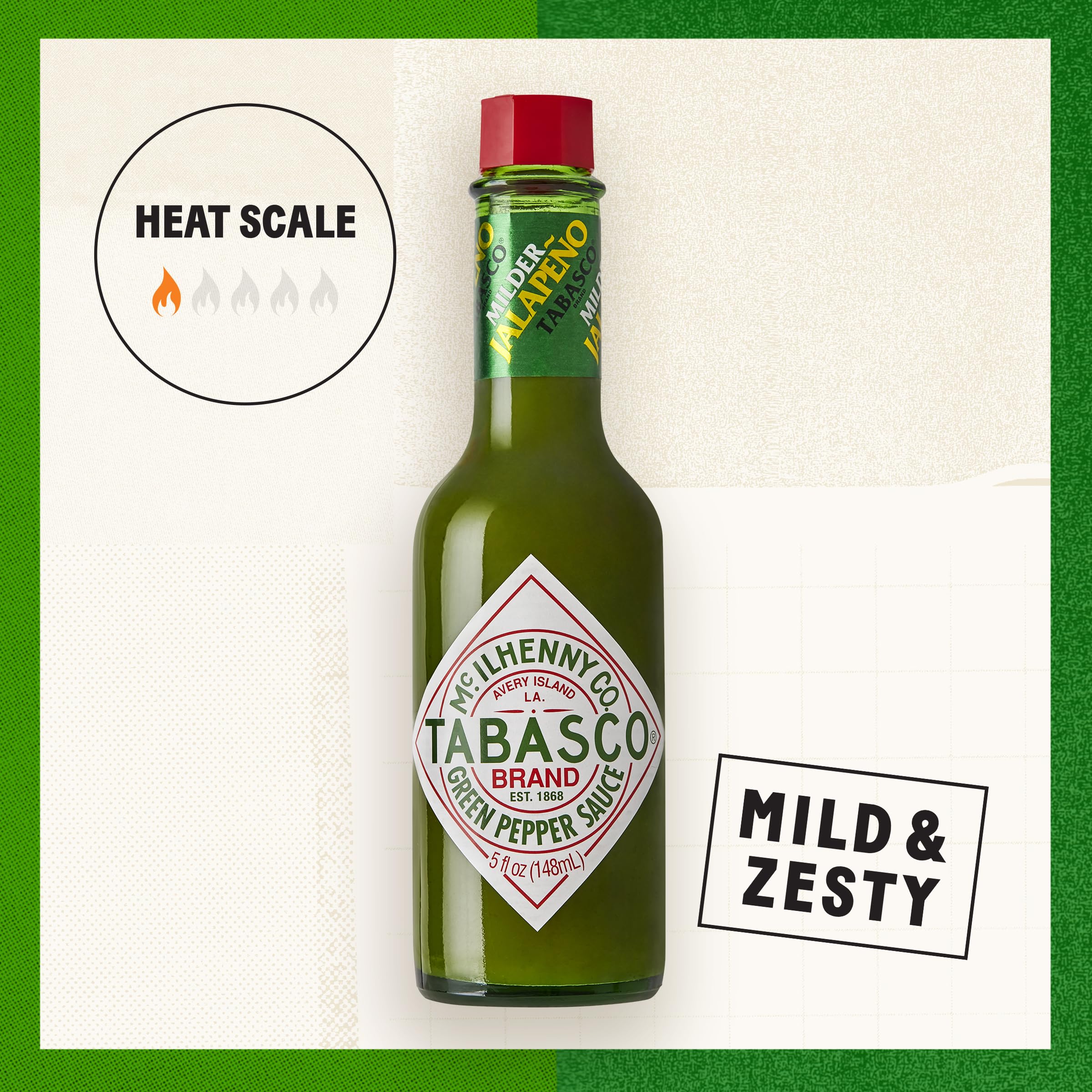 tabasco-green-pepper-sauce-jalape-o-144-x-3-7ml-multipack-mini-bouteilles image 2