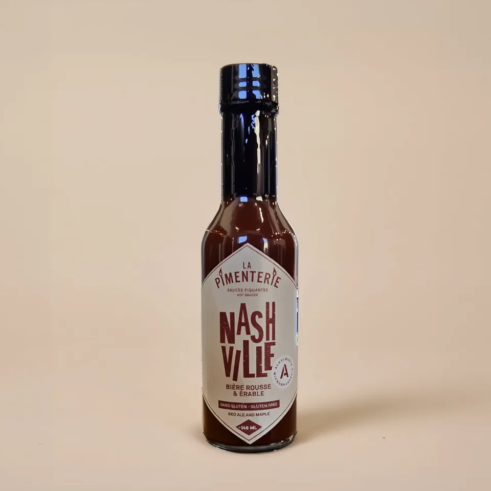 la-pimenterie-nashville-sauce-piquante-sucr-e-l-huile-cayenne-rable-et-bi-re-rou image 1
