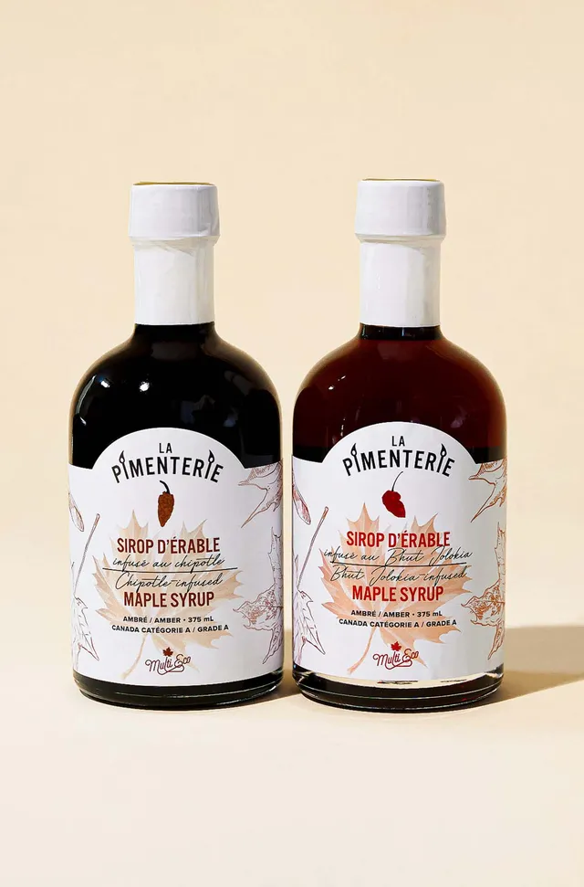 la-pimenterie-duo-sirops-d-rable-bhut-jolokia-et-chipotle image 1