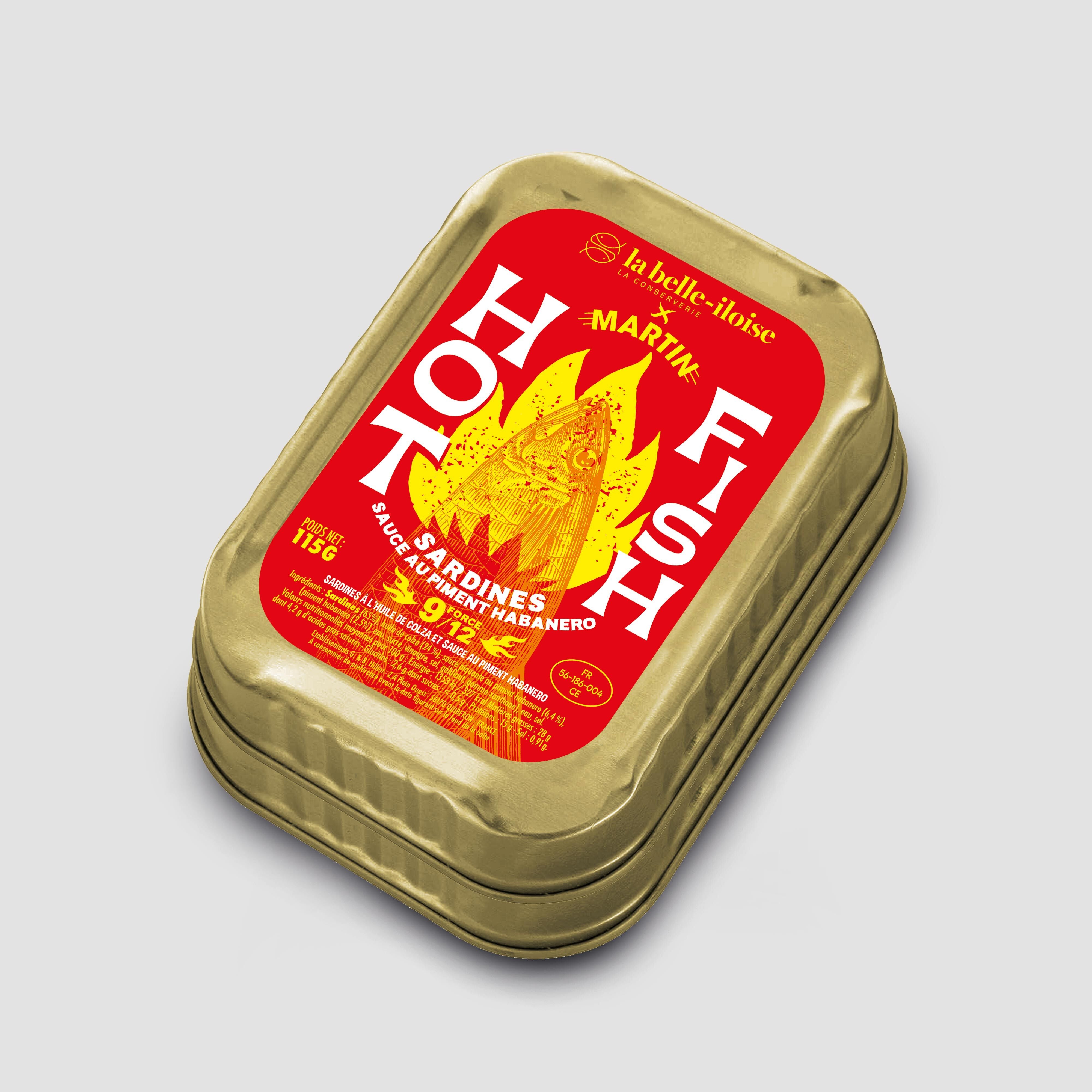 maison-martin-hot-fish-coffret-sauce-piquante-sardine-habanero-rouge image 2