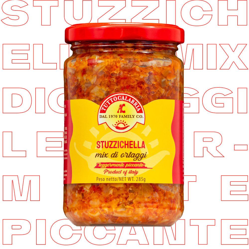 tuttocalabria-stuzzichella-285g-m-lange-de-l-gumes-et-piment-calabrais-en-pot image 1