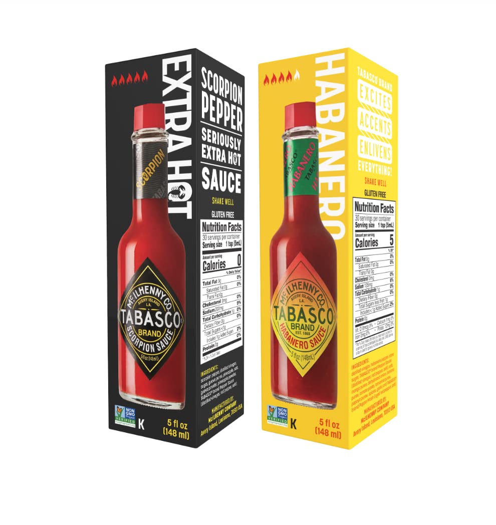tabasco-duo-2-x-148-ml-scorpion-sauce-habanero-sauce-extra-fortes image 2