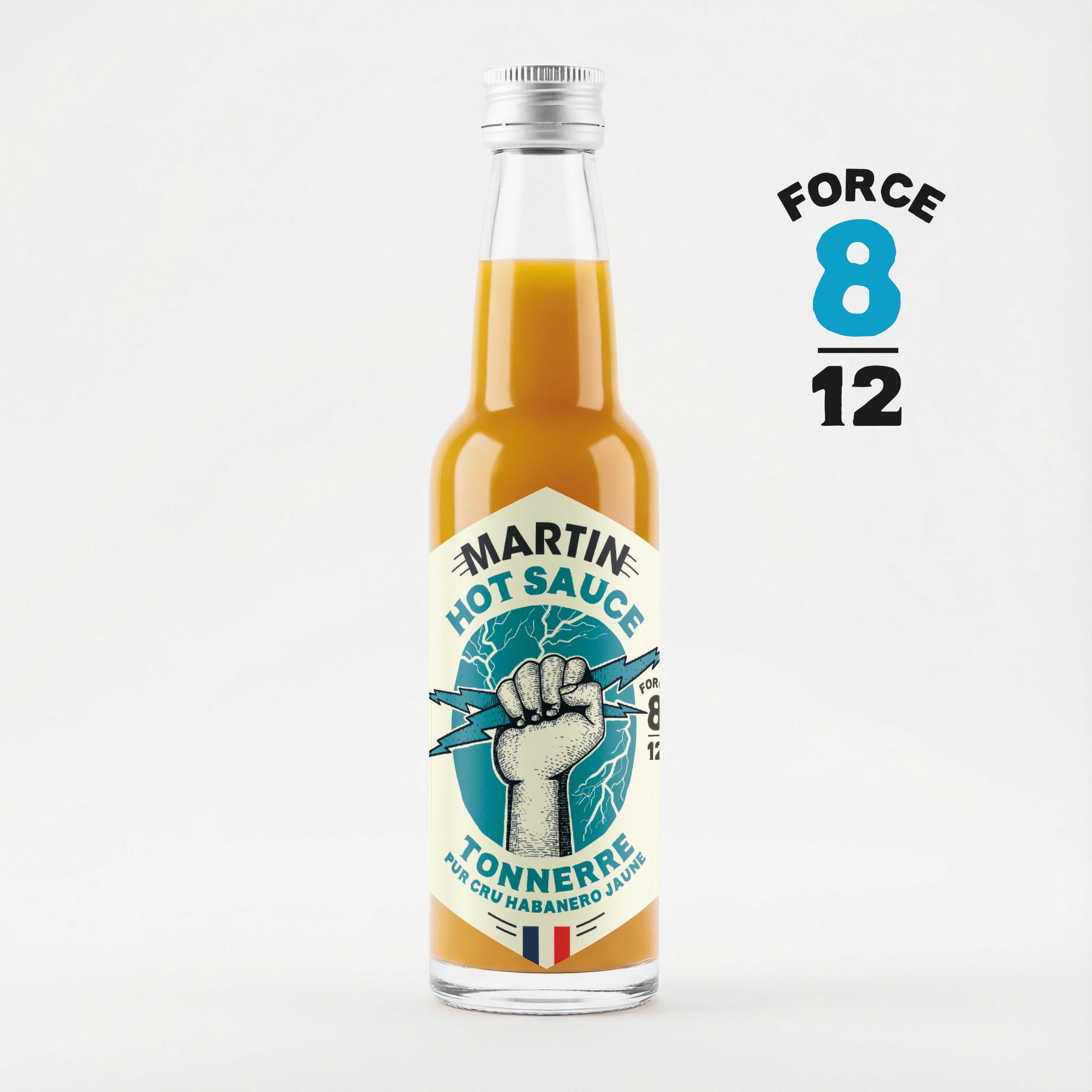 maison-martin-tonnerre-force-8-12-sauce-piquante-pur-habanero-jaune image 1