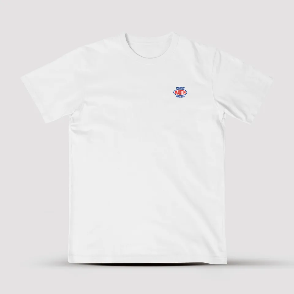 maison-martin-t-shirt-hot-flavor-white-t-shirt-coton-bio-220g image 1
