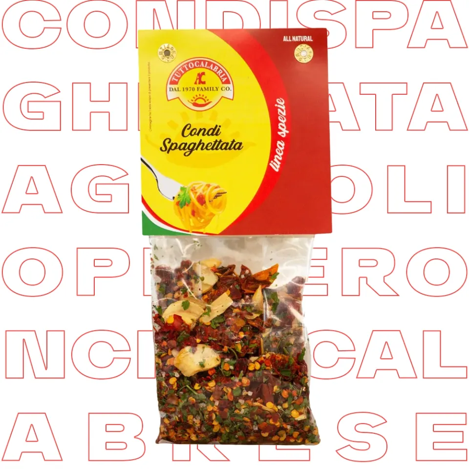 tuttocalabria-condi-spaghettata-assaisonnement-spaghetti-aglio-olio-e-peperoncin image 1